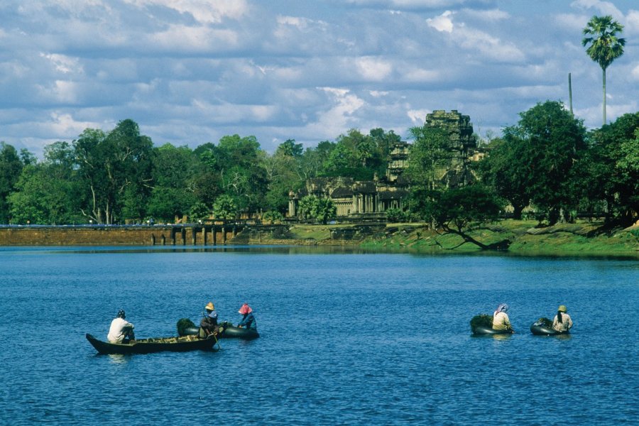 Vue d'Angkor depuis la rivière. Eric Martin - Iconotec