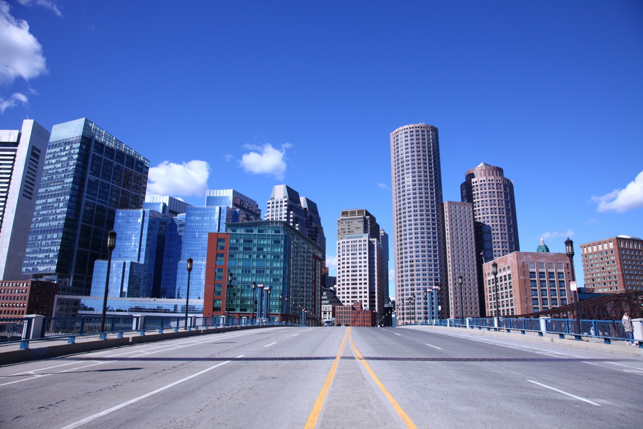 La skyline de Boston depuis Seaport.