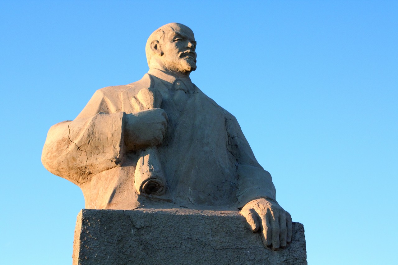 Statue de Lénine, à Mandalgov.