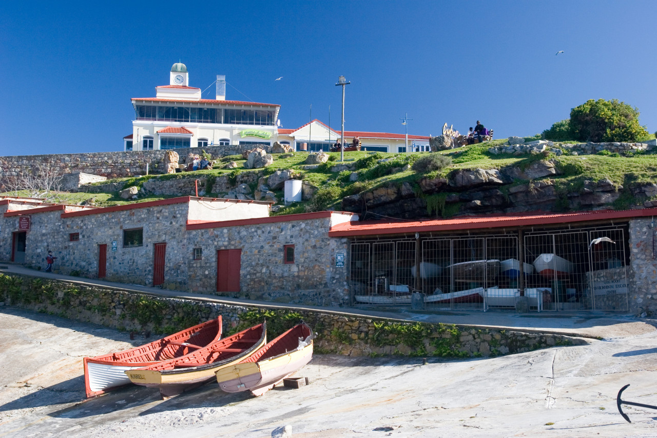 Port de la station balnéaire d'Hermanus.