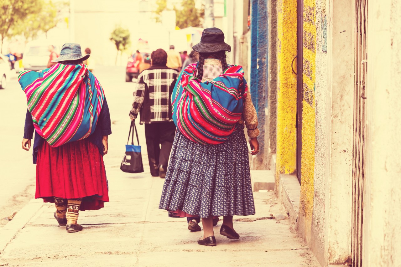 Dans les rues de La Paz.