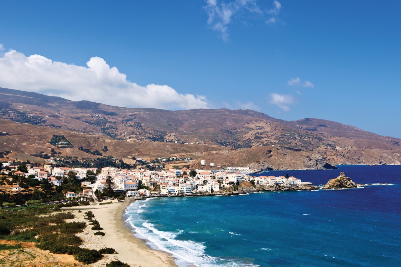 Plage d'Andros Chora.