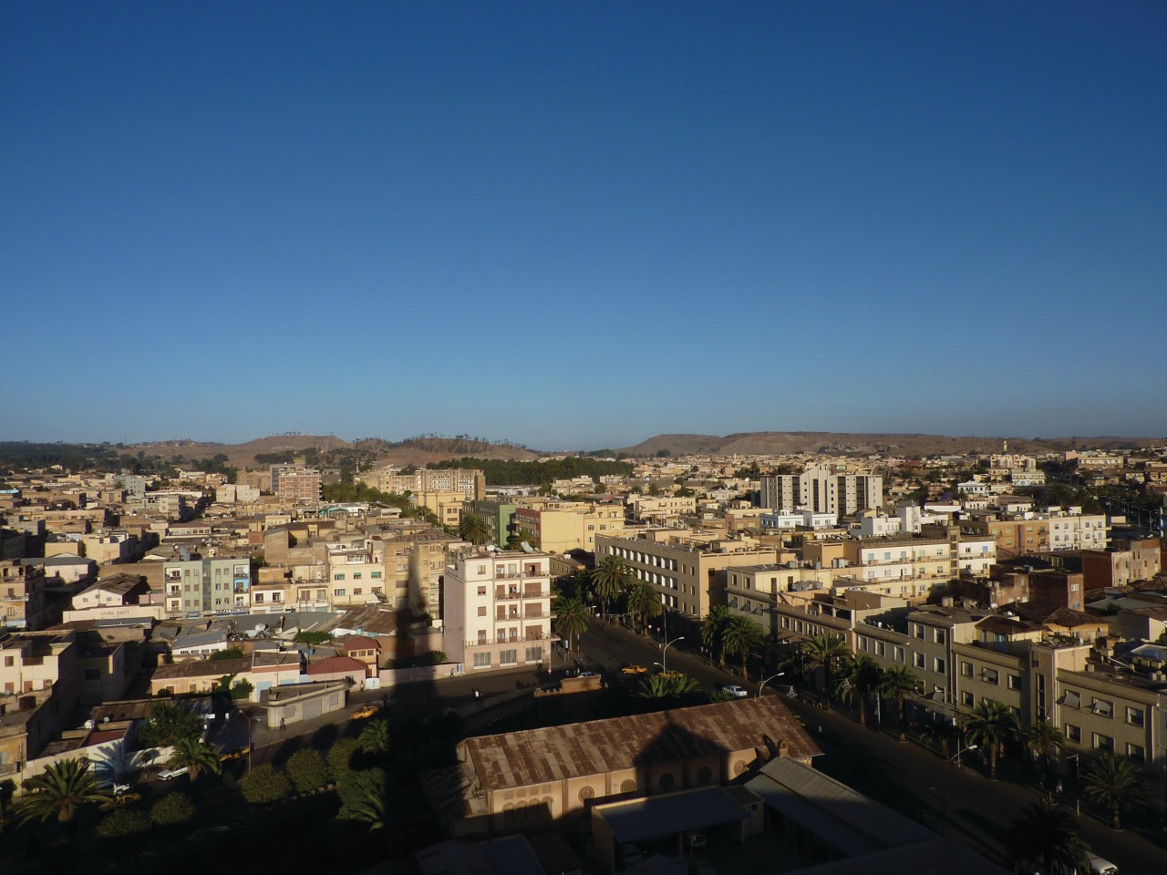 Asmara vue d'en haut.