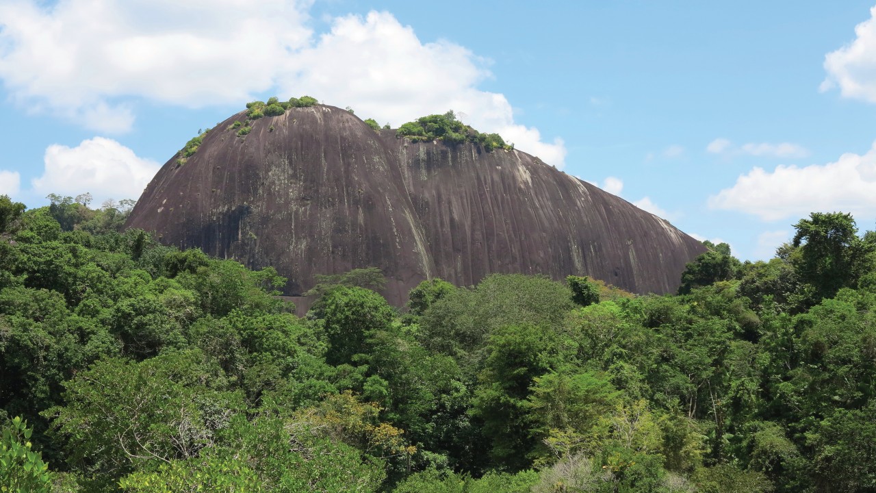 Le Voltzberg, dans la réserve naturelle du Suriname central.