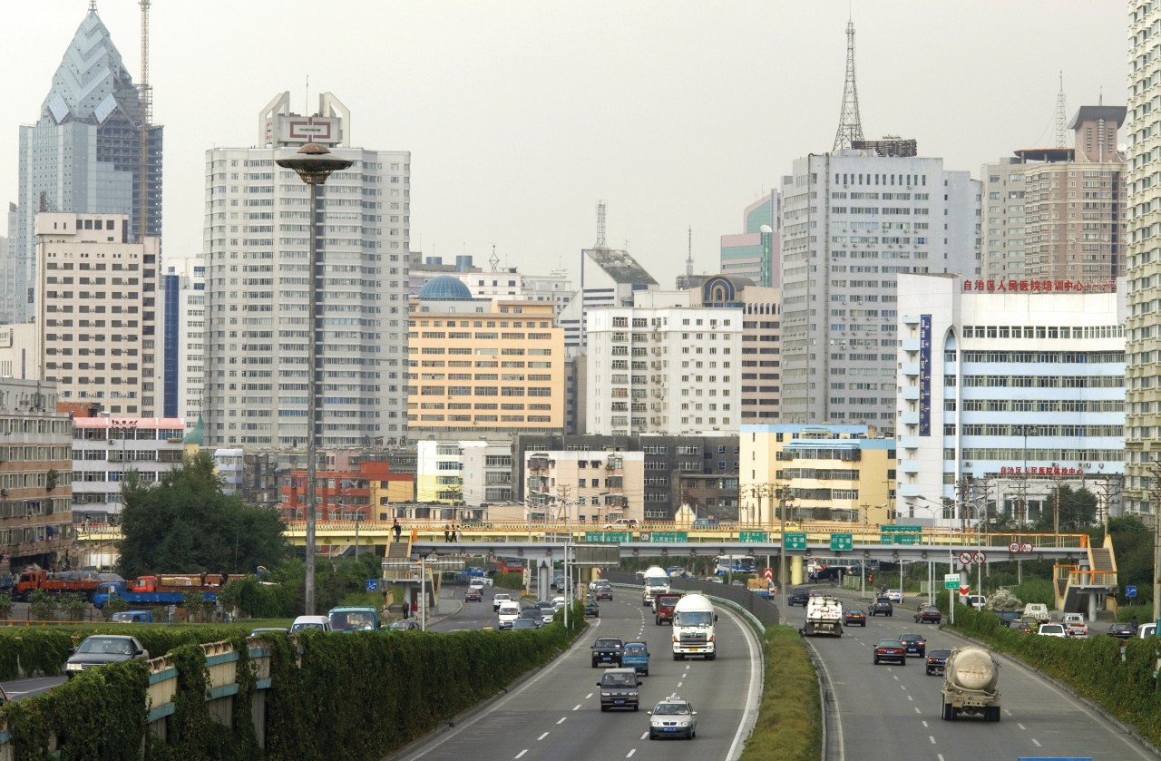 Paysage urbain d'Urumqi.