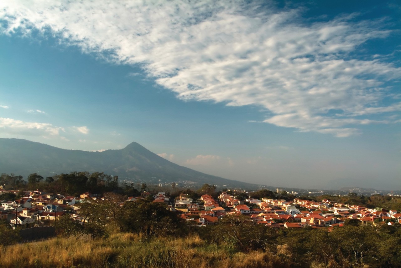 Vue sur la ville de San Salvador.