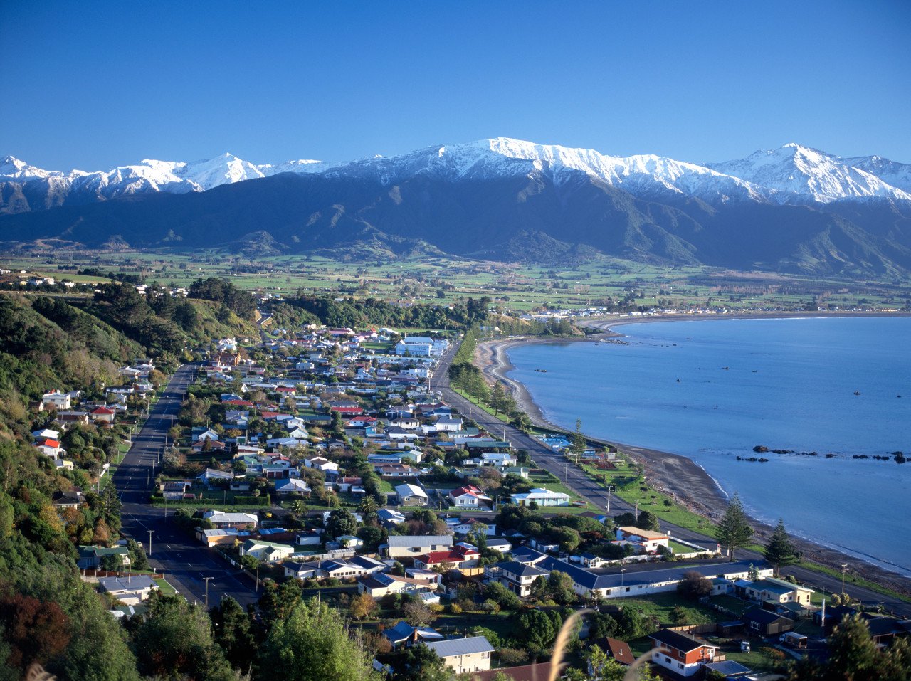 Vue sur Kaikoura.