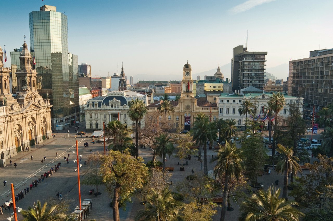 Santiago de Chile, Plaza de Armas.