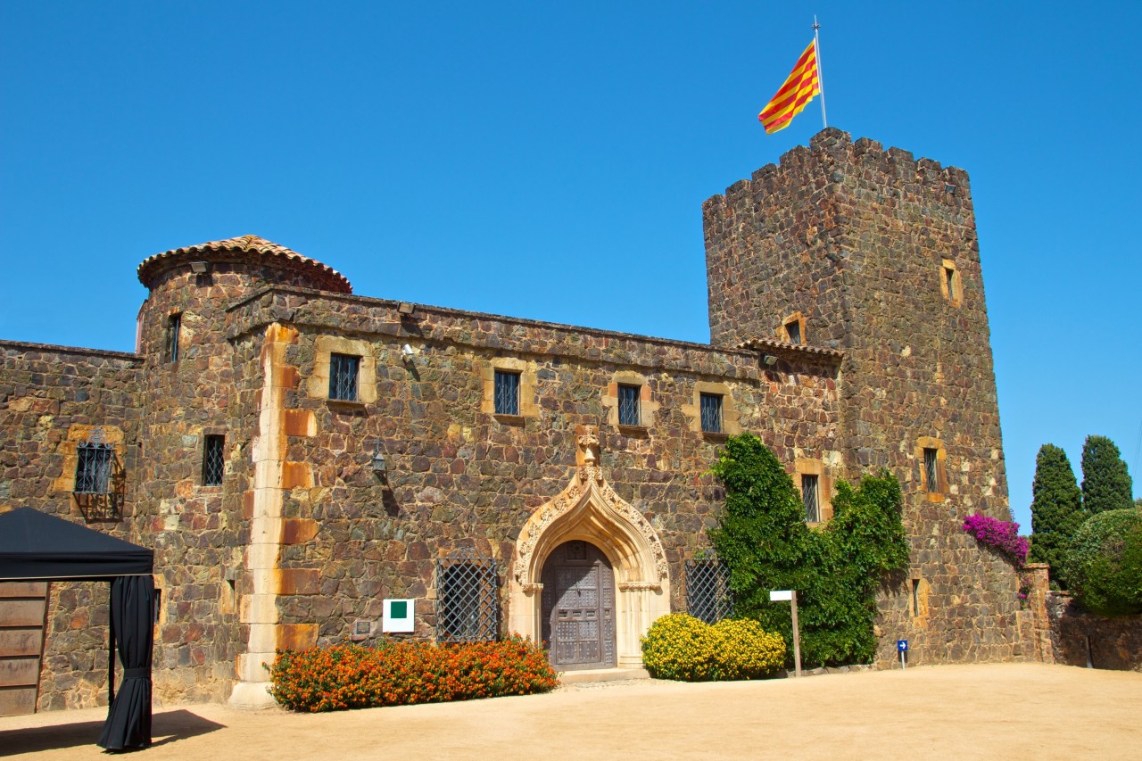 Château dans le jardin botanique de Cap Roig.