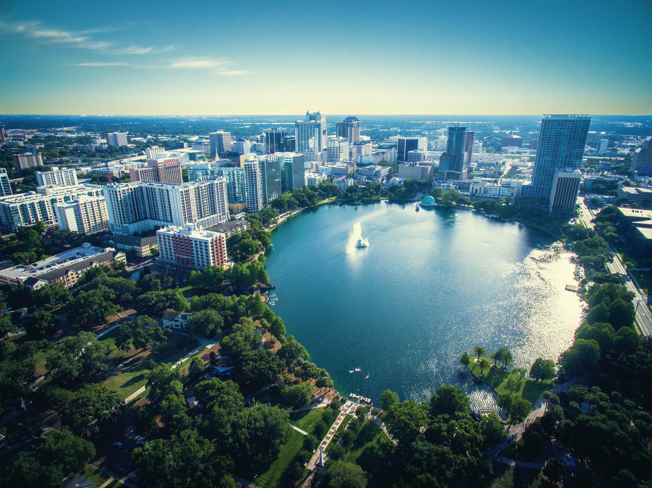 Orlando et le Lac Eola.