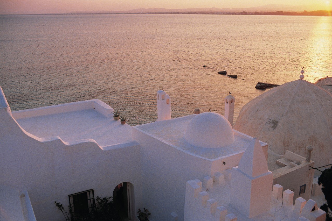 Coucher de soleil sur Hammamet.