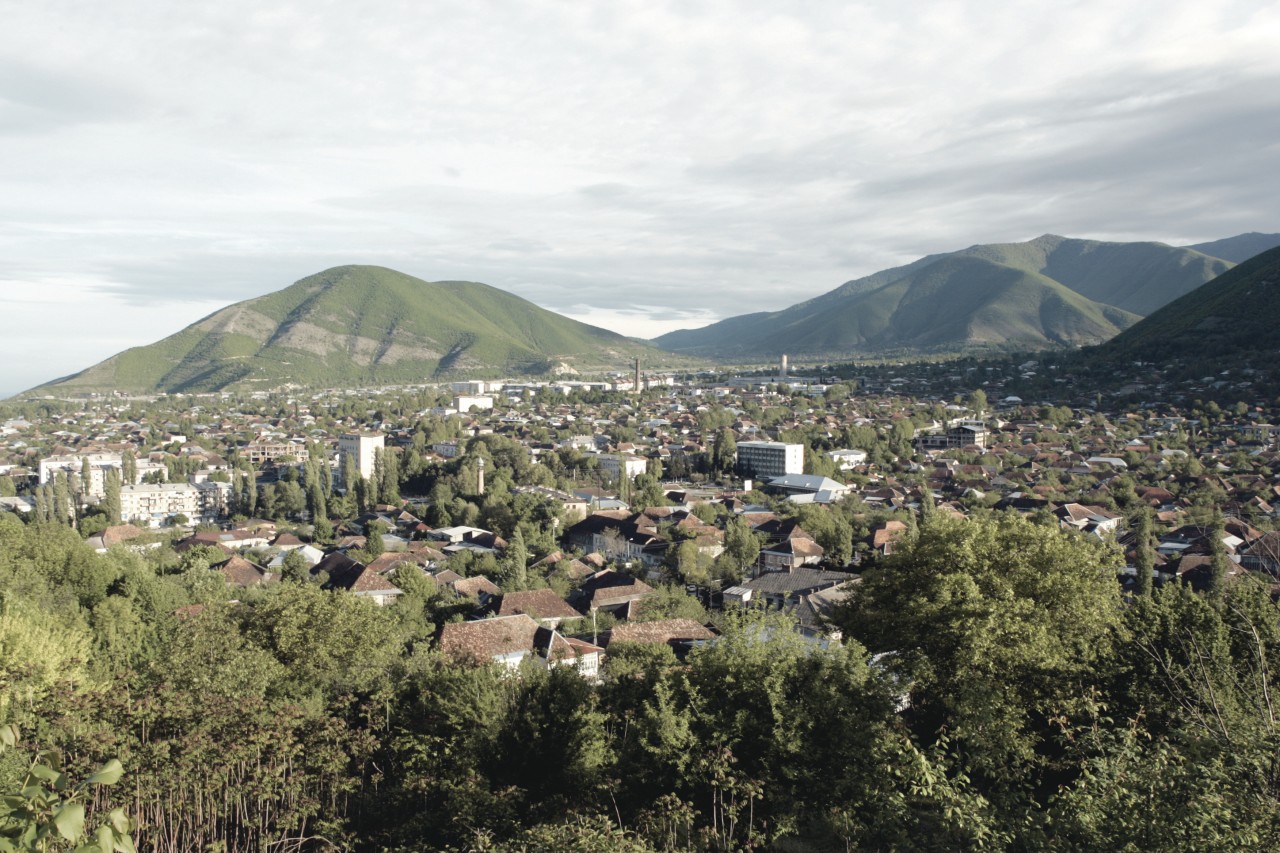 Vue générale de Sheki.