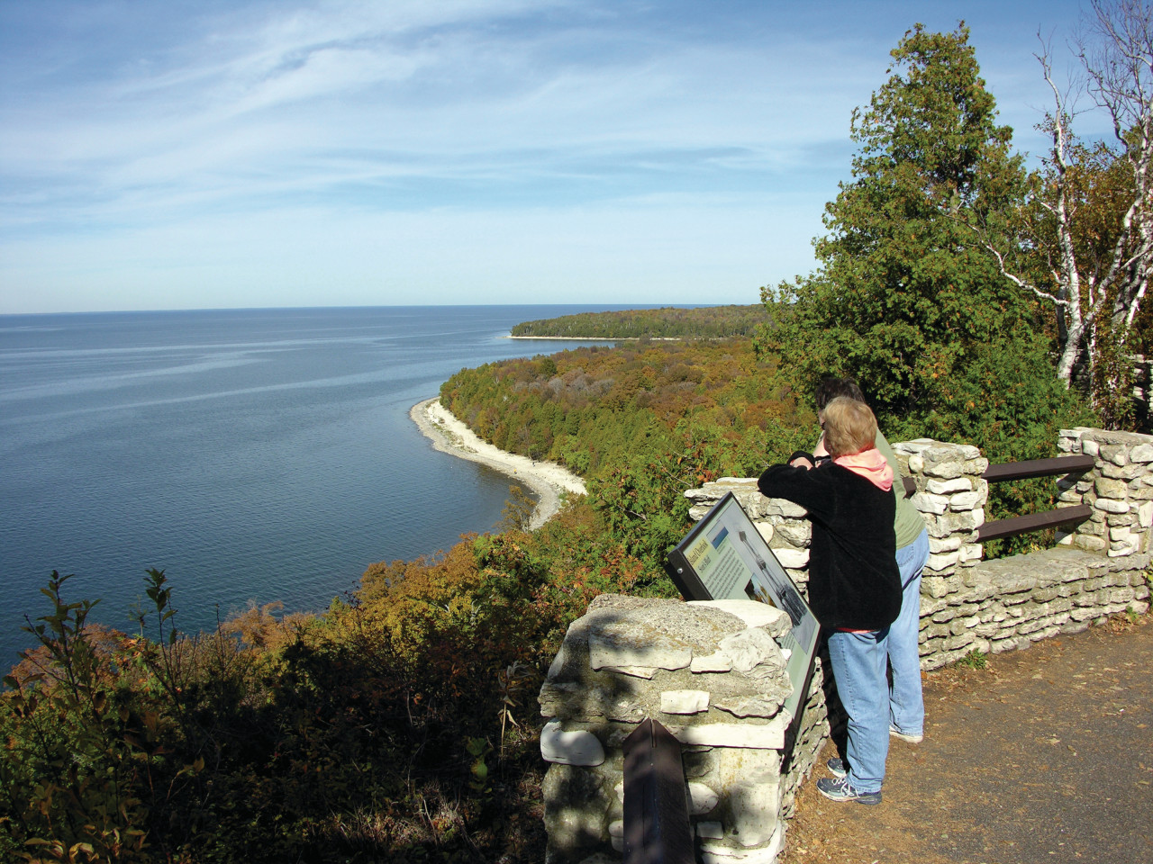 La Sven's Bluff dans le Peninsula State Park