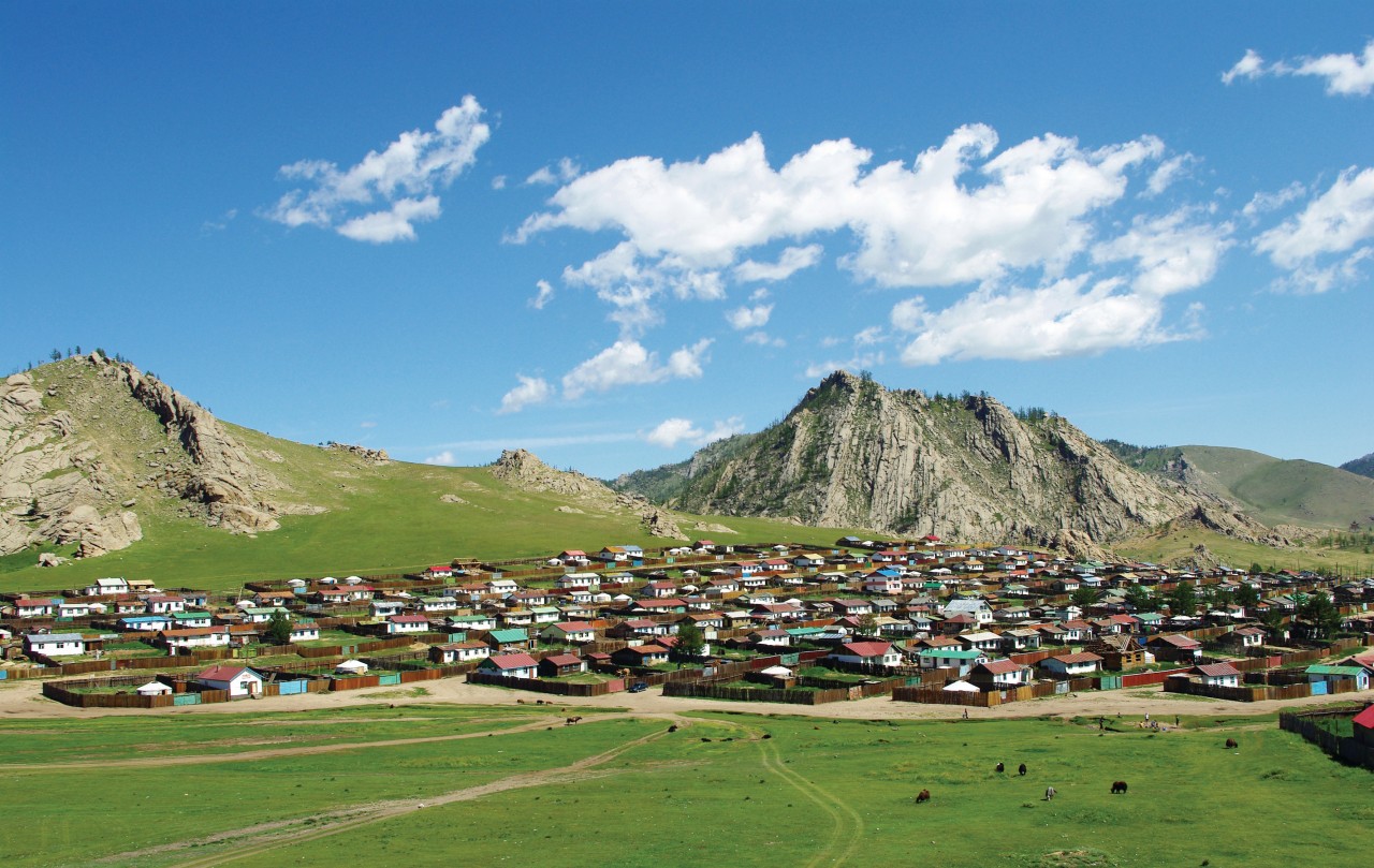 Village de Tsetserleg.