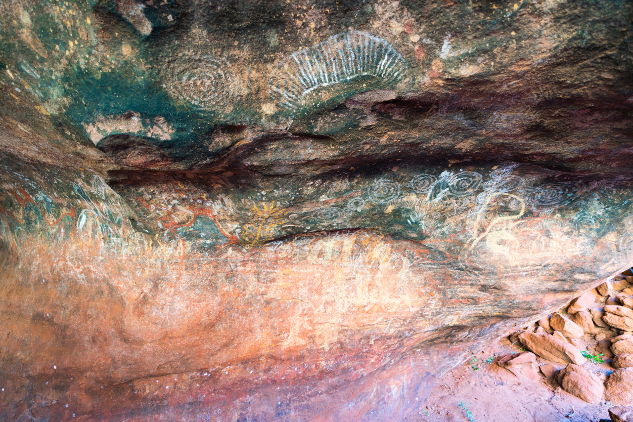 Petroglyphes aborigènes, Ayers Rock.