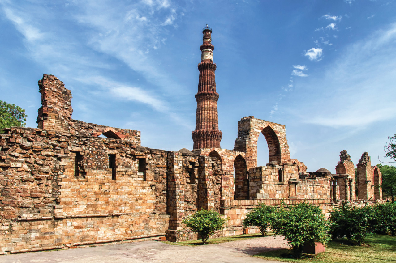 Le minaret de Qutub Minar.