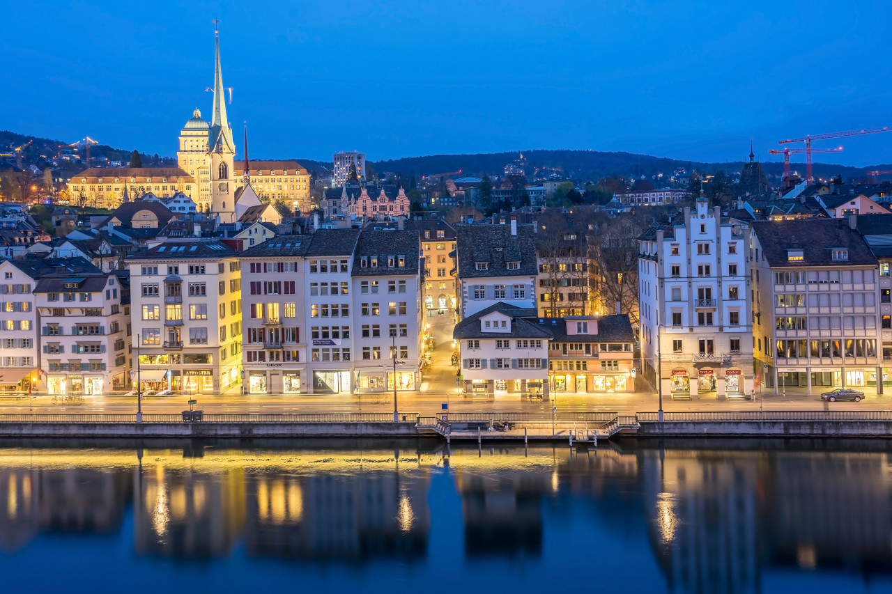 Vue sur Zürich.