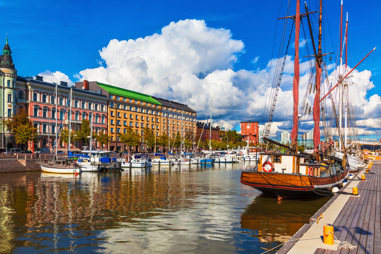 Vieux port à Helsinki.