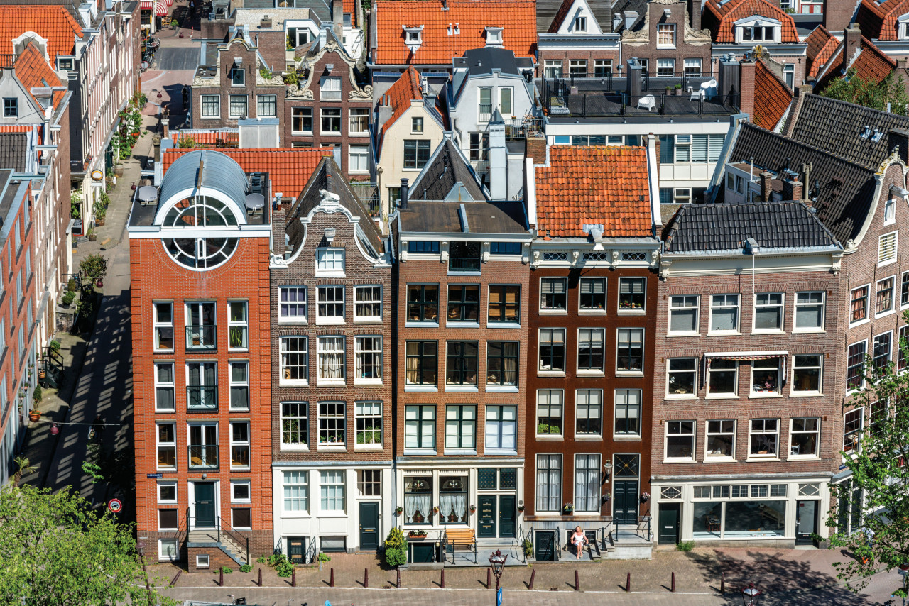 La ville d'Amsterdam.