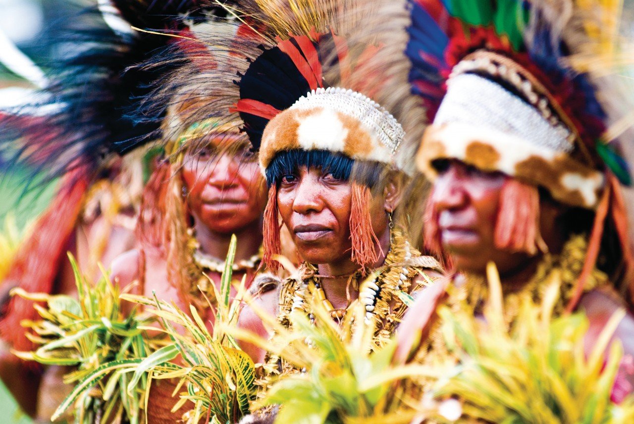 Danseuses de la région de Goroka. Goroka Show.