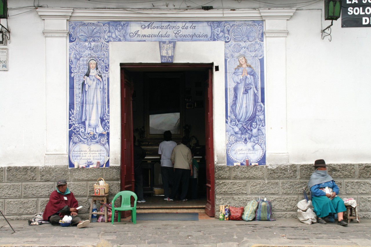 Centre-ville de Riobamba.