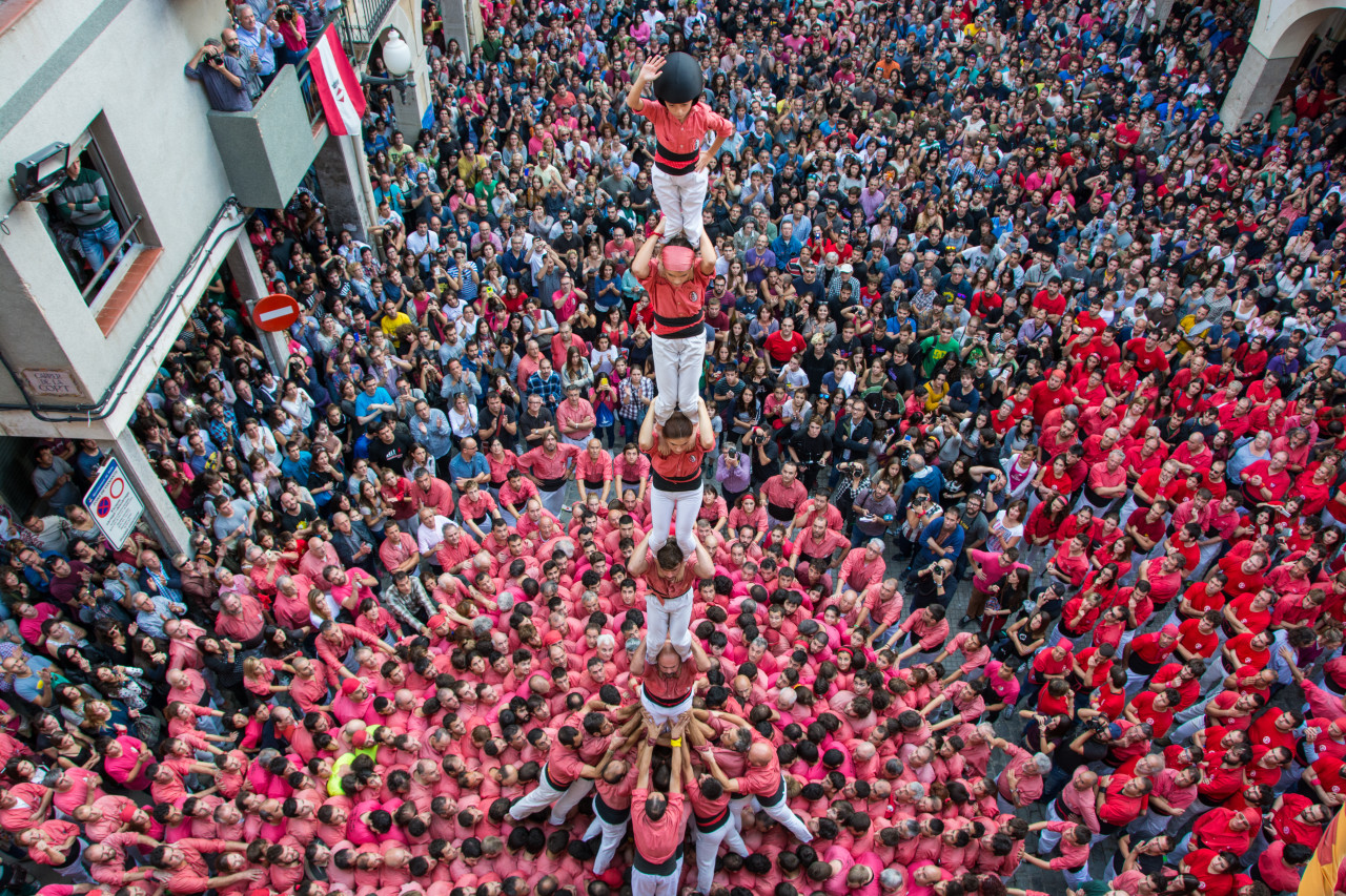 Formations de castells.