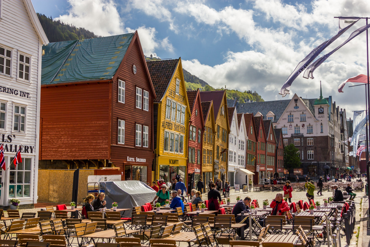 Le quartier de Bryggen, Bergen.