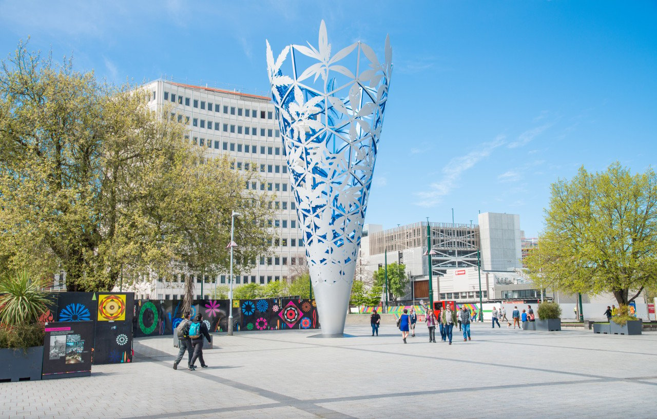 Cathedral square, Christchurch.