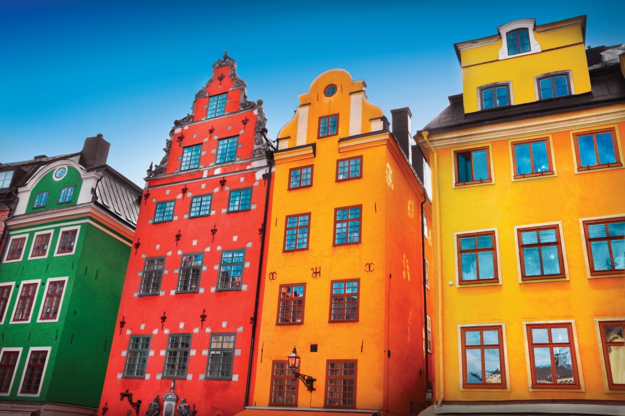 Façades de Gamla Stan.