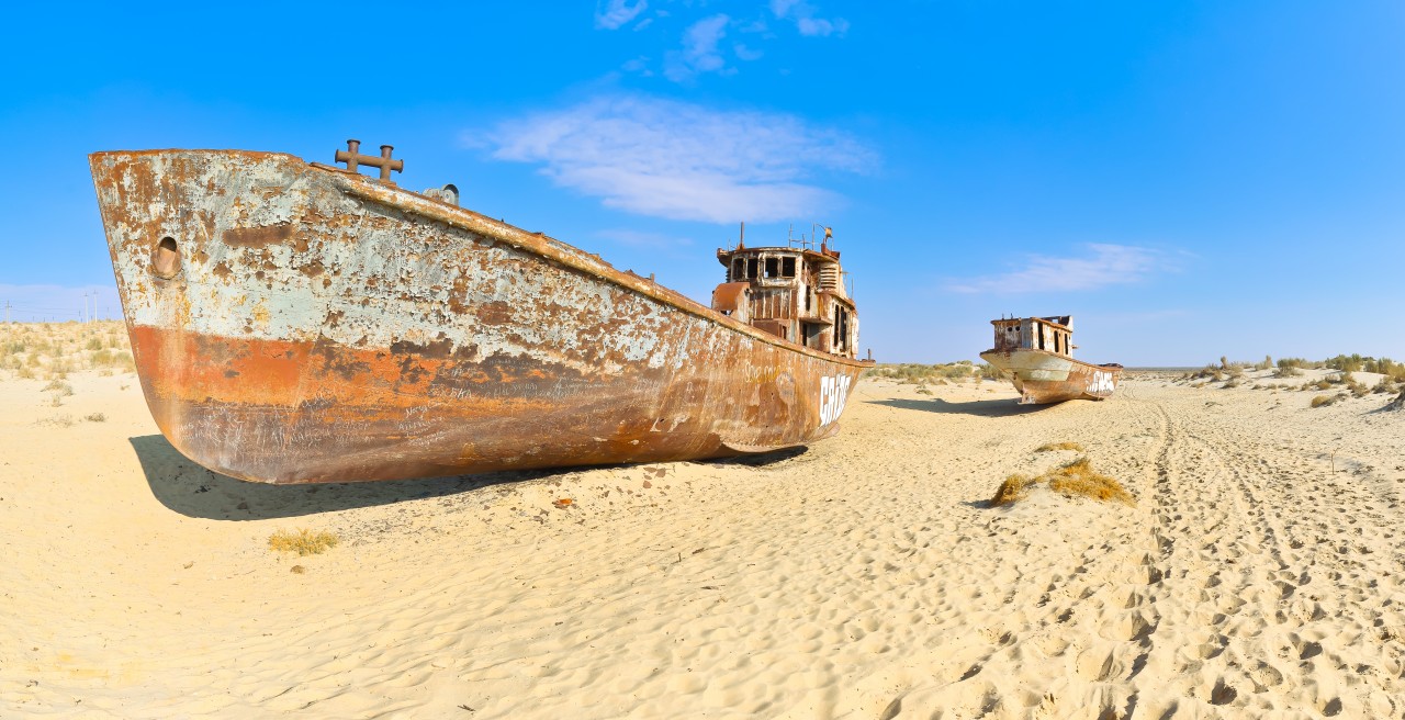 Disparition de la mer d'Aral.