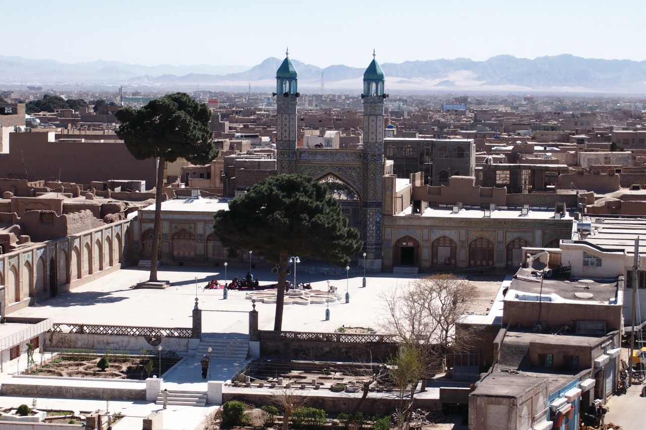 Vue depuis la citadelle Qala Ikhtyaruddin à Hérât.