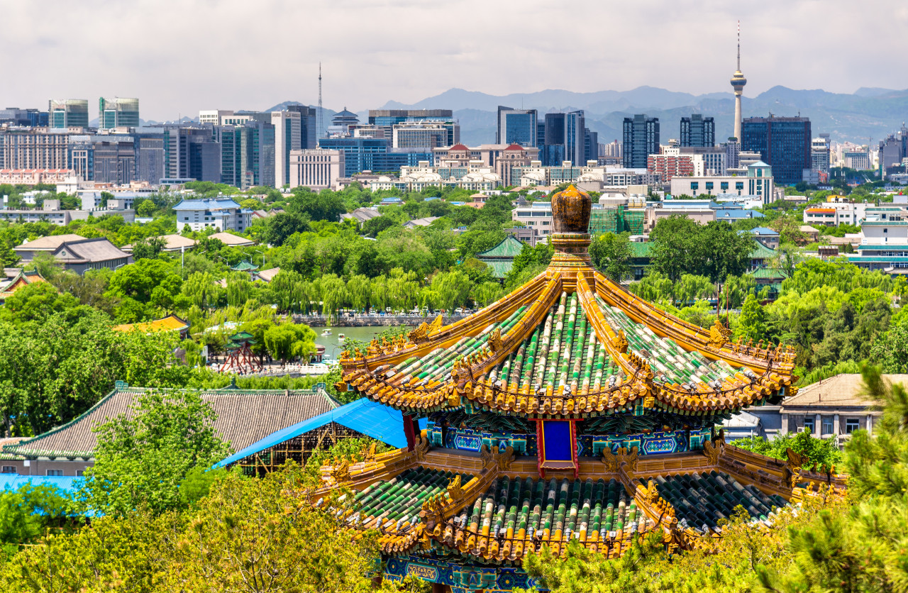 Vue sur Pékin depuis le Jingshan Park.