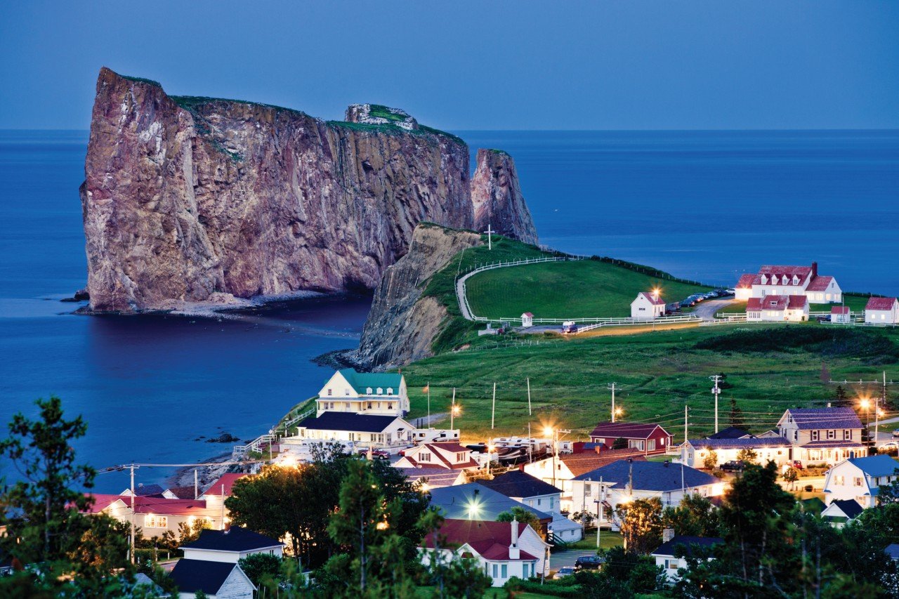 Le village de Percé en Gaspésie.