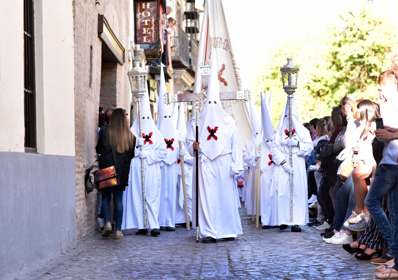 Défilé lors de la semaine sainte.