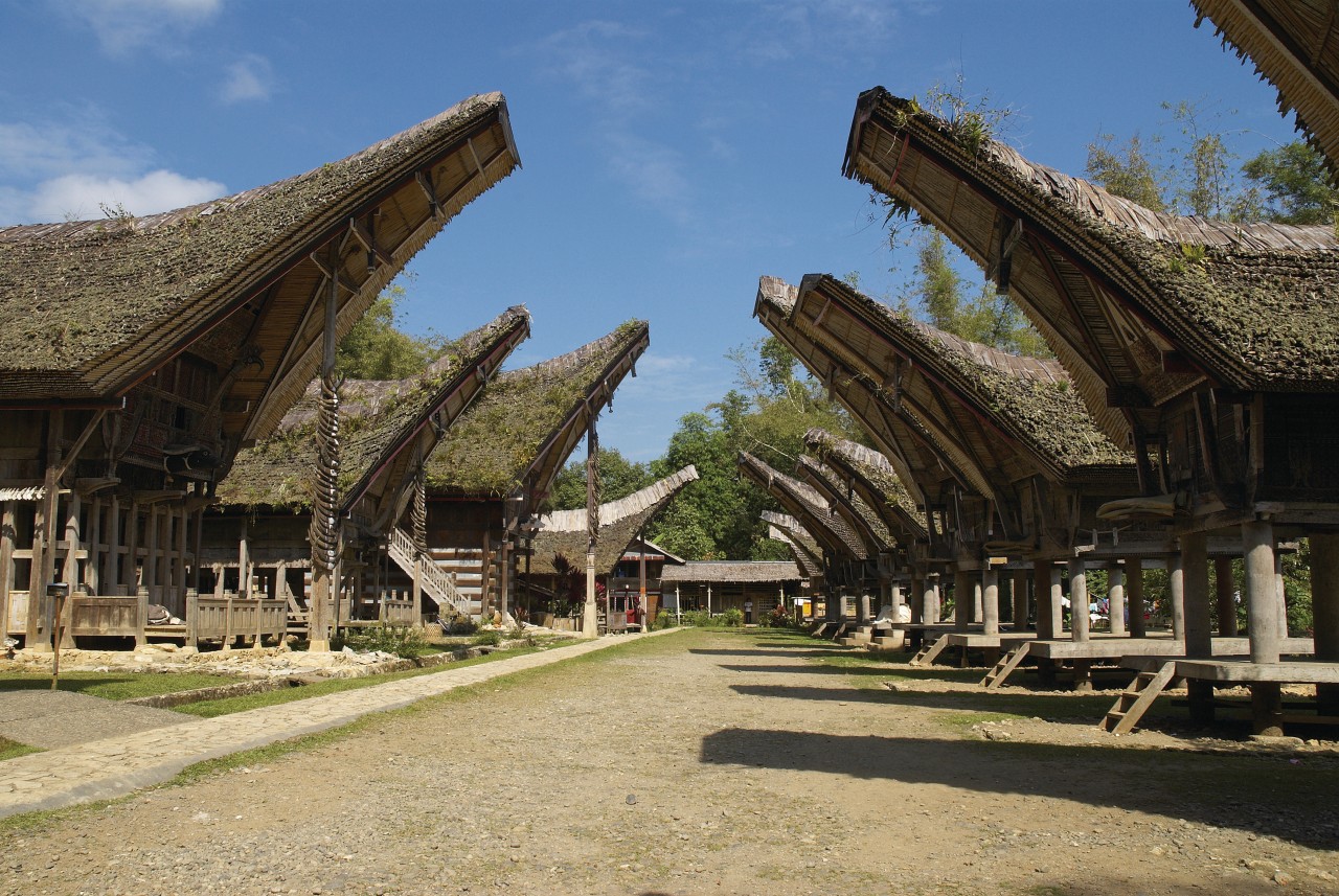 Village de Kete Kesu, maisons Torajas.