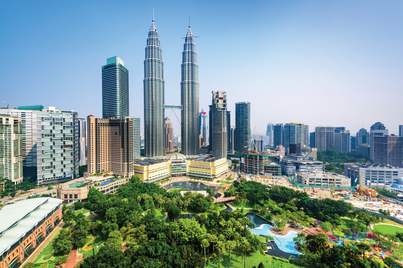 Vue de Kuala Lumpur.