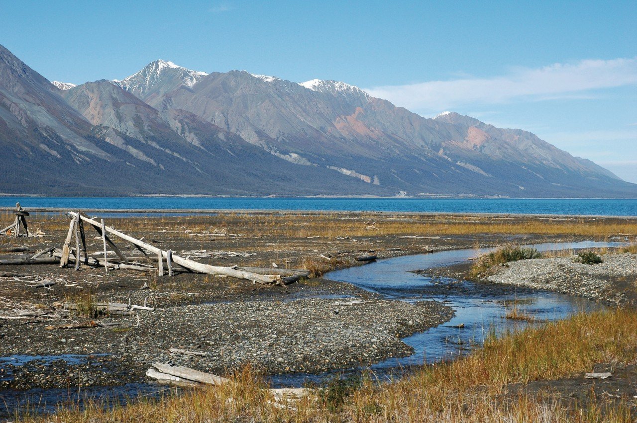 Lake Kluane depuis Silver City